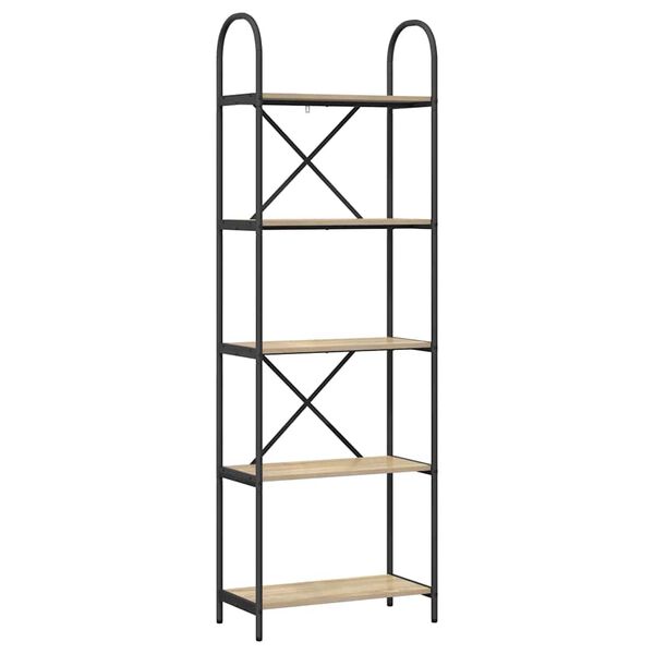 vidaXL Kirjahylly Sonoman tammi 60 x 30 x 183 cm Tekninen puu