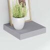 vidaXL Kelluvat sein&auml;hyllyt 2 kpl harmaa 23x23,5x3,8 cm MDF
