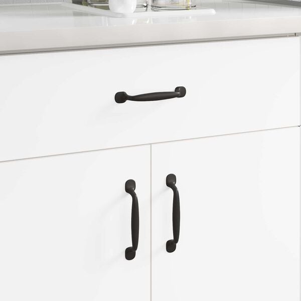 vidaXL Huonekalujen kahva 250 pcs Musta 130 x 19,4 x 22,3 mm Alumiini