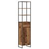 vidaXL Kylpyhuonekaappi Vanha Puu 40 x 30 x 180 cm Tekninen puu