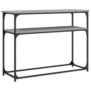 vidaXL Konsolip&ouml;yt&auml; harmaa Sonoma 100x35,5x75 cm tekninen puu