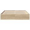 vidaXL Sängynrunko Sonoma-tammi 200x200 cm