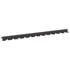 vidaXL Nurmireunus 10 kpl 102 x 4 x 4 cm Ter&auml;s Musta