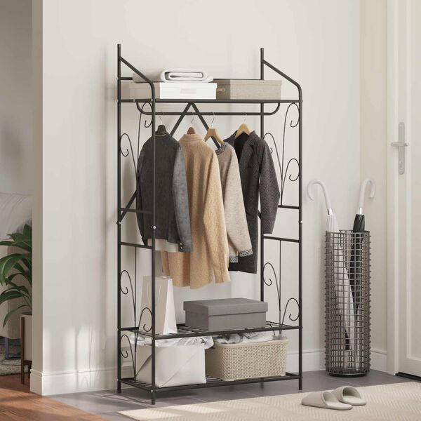 vidaXL Avoin vaatekaappi Yksiv&auml;rinen 78 x 36 x 158 cm