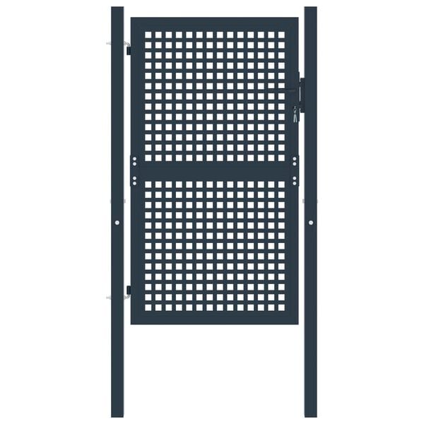 vidaXL Aitaportti antrasiitti 102x150 cm ter&auml;s