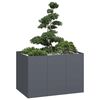vidaXL Kukkalaatikko antrasiitti 120x80x80 cm ter&auml;s