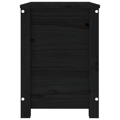 vidaXL Säilytyslaatikko musta 60x32x45,5 cm täysi mänty