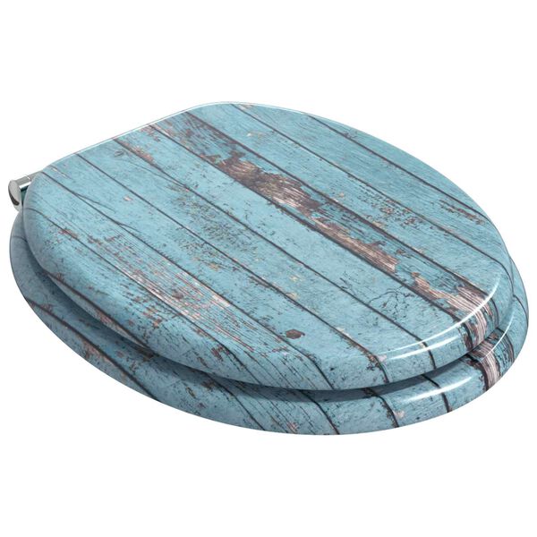 vidaXL WC-istuin 2 pcs Sininen 44 x 38 cm MDF-levy