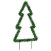 vidaXL Joulukuusi valokoriste maapiikeillä 115 LED-valoa 90 cm