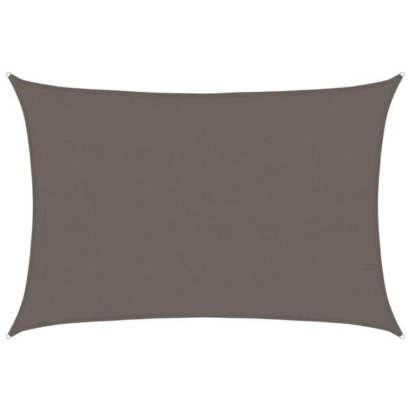 vidaXL Aurinkopurje 160 g/m&sup2; antrasiitti 5x6 m HDPE