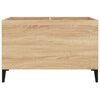 vidaXL LP-levyjen s&auml;ilytyskaappi Sonoma-tammi 74,5x38x48 cm puu