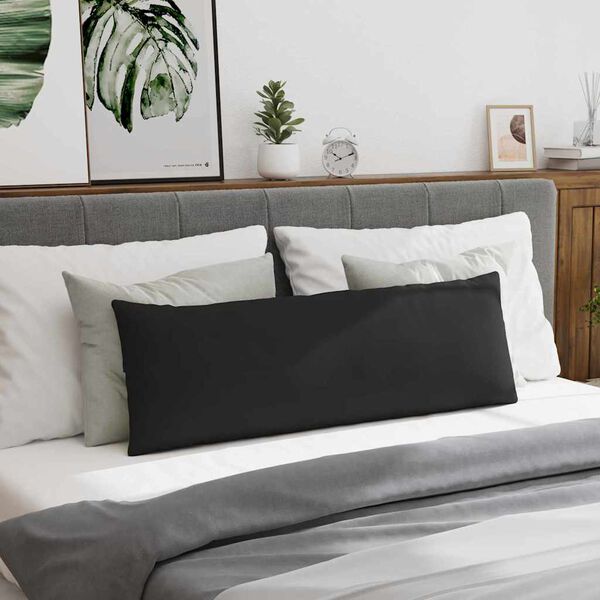 vidaXL Sohvatyynyt 2 pcs Musta 120 x 40 cm kangas