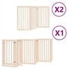 vidaXL Koiraportti kokoontaittuva 12 paneelia 600 cm poppelipuu