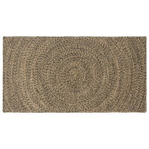 vidaXL Alue matot Luonnollinen ja musta 60 x 110 cm Juutti