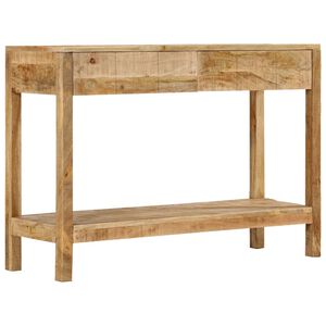 vidaXL Konsolip&ouml;yt&auml; 2 laatikolla 110x35x75 cm t&auml;ysi mangopuu