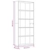 vidaXL 5-kerroksinen Kirjahylly ruskea tammi 80x30x189 cm tekninen puu