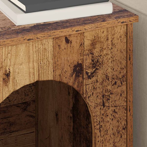 vidaXL Kissatalo Vanha puu 53 x 52 x 62 cm Tekninen puu