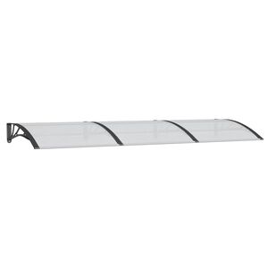 vidaXL Ovikatos musta 300x100 cm polykarbonaatti