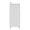 vidaXL Kaappi kahdella ovella ja liitutaulupinnalla ROROS Valkoinen