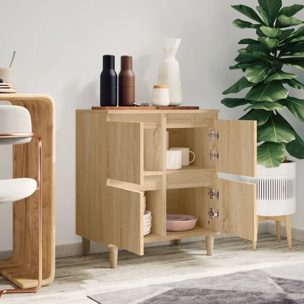 vidaXL Senkki Sonoma tammi 60x35x70 cm tekninen puu