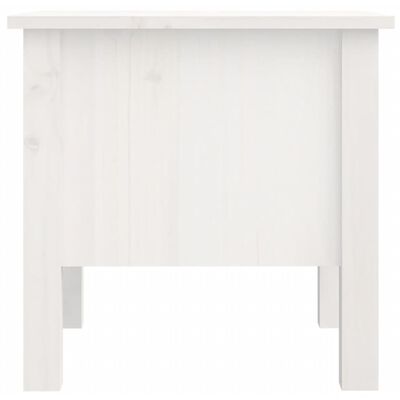 vidaXL Sivupöytä valkoinen 40x40x39 cm täysi mänty