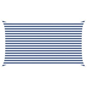 vidaXL Aurinkosuojapurje Sininen ja valkoinen 4,5 x 2,5 m