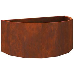 vidaXL Kukkalaatikko Ruosteinen 90 x 45 x 35 cm Kulunut Ter&auml;s