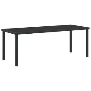 vidaXL Puutarhap&ouml;yt&auml; Musta 200 x 80 x 73 cm Metalli