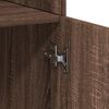 vidaXL Kaappi ruskea tammi 70x42,5x185 cm tekninen puu