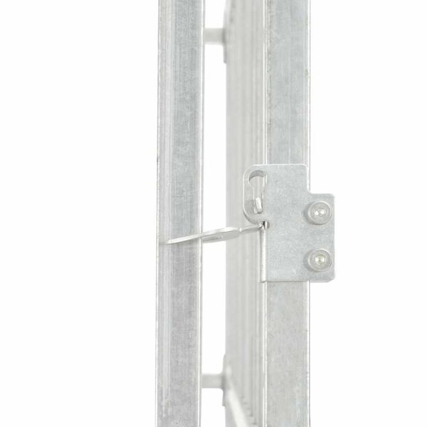 vidaXL Koiran ulkohäkki galvanoitu teräs 760x760x185 cm