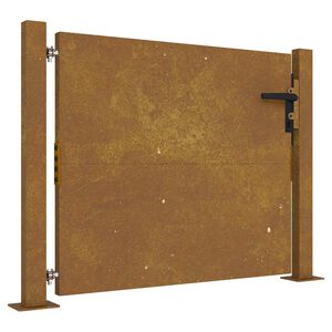 vidaXL Puutarhaportti 100x75 cm Corten-ter&auml;s