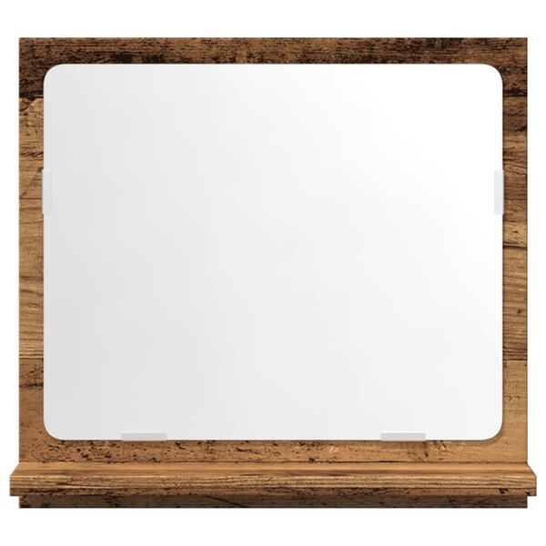 vidaXL Kylpyhuoneen peilikaappi vanha puu 40x11x37 cm tekninen puu