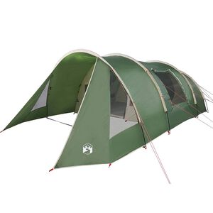 vidaXL Tunneliteltta 5-hengen Vihre&auml; ja valkoinen 805 x 405 x 211 cm