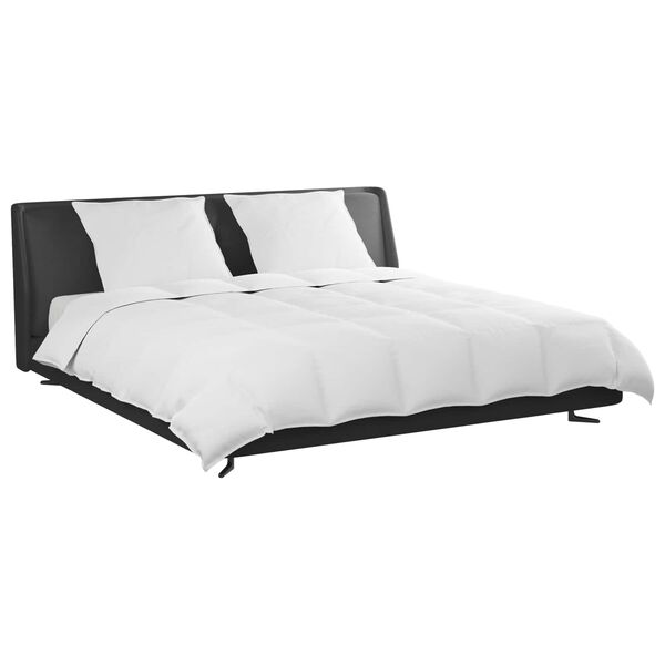 vidaXL Peittosarja tyynyll&auml; 3 pcs Valkoinen Untuvah&ouml;yhen