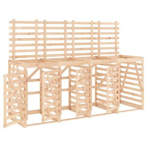 vidaXL Nelj&auml;n roska-astian vaja t&auml;ysi m&auml;nty