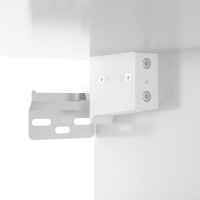 vidaXL 3-osainen Kylpyhuonekalustesarja korkeakiilto valkoinen