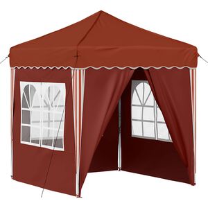 vidaXL Pop-up Juhlateltta 195 x 195 x 245 cm Terrakotta Oxford-kangas