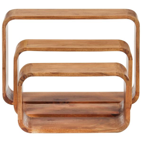 vidaXL Sivup&ouml;yd&auml;t 3 kpl t&auml;ysi hunajaviimeistelty akaasiapuu