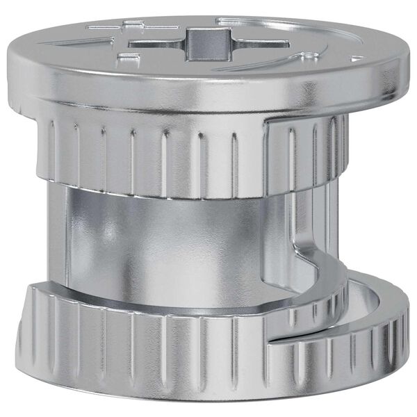 vidaXL Cam-lukkomutterit 12 pcs Hopea 15 x 11,5 mm Metalli