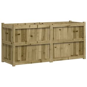 vidaXL Ulkokukkalaatikko 150x50x70 cm kyll&auml;stetty m&auml;nty