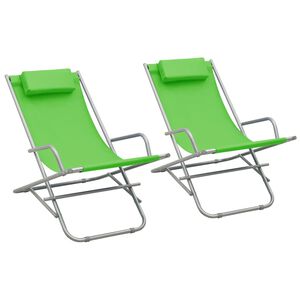 vidaXL Keinutuolit 2 kpl ter&auml;s vihre&auml;