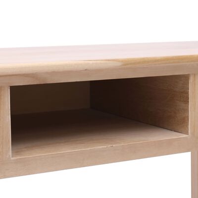 vidaXL Kirjoituspöytä luonnollinen 110x45x76 cm puinen