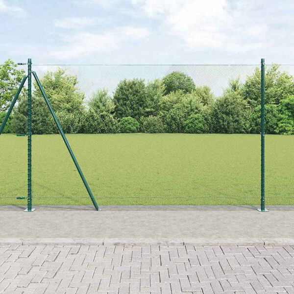 vidaXL Aitalatu Vihre&auml; 10 x 1,5 m (13 mm verkko) Ter&auml;st&auml; ja PVC:t&auml;