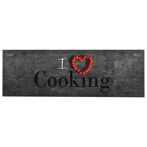 vidaXL Keitti&ouml;n pest&auml;v&auml; lattiamatto Cooking 60x300 cm