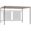 vidaXL Huvimaja sis&auml;&auml;nvedett&auml;v&auml; katto 3x4x2,3 m taupe 180 g/m&sup2;