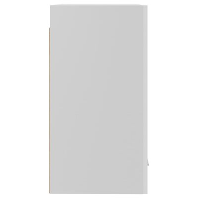 vidaXL Seinäkaappi korkeakiilto valkoinen 39,5x31x60 cm lastulevy