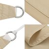 vidaXL Aurinkopurje Oxford-kangas kolmio 2,5x2,5x3,5 m beige