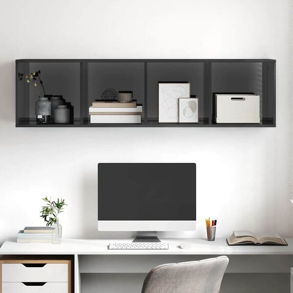 vidaXL Sein&auml;kiinnitett&auml;v&auml; TV-taso kk. harm 37x37x142,5 cm tekninen puu