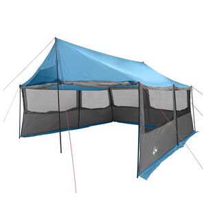 vidaXL Perhe Teltta Sininen 450 x 400 x 265 cm Polyesteri ja ter&auml;s