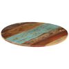 vidaXL Pyöreä pöytälevy 60 cm 15-16 mm täysi kierrätetty puu